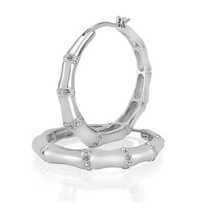 Nic & Syd hoop earrings with genuine Swarovski crystals.